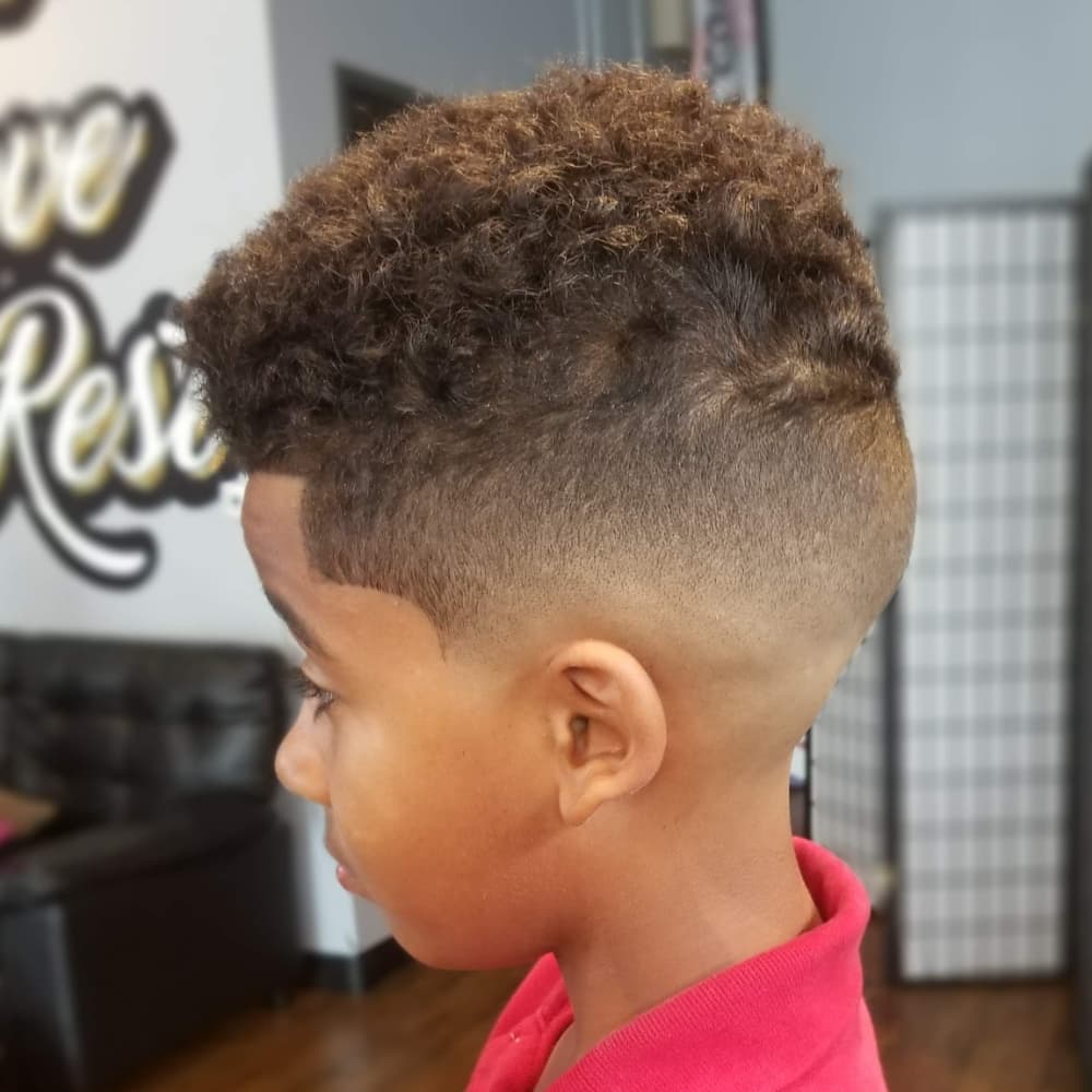 Little boy with a fresh haircut